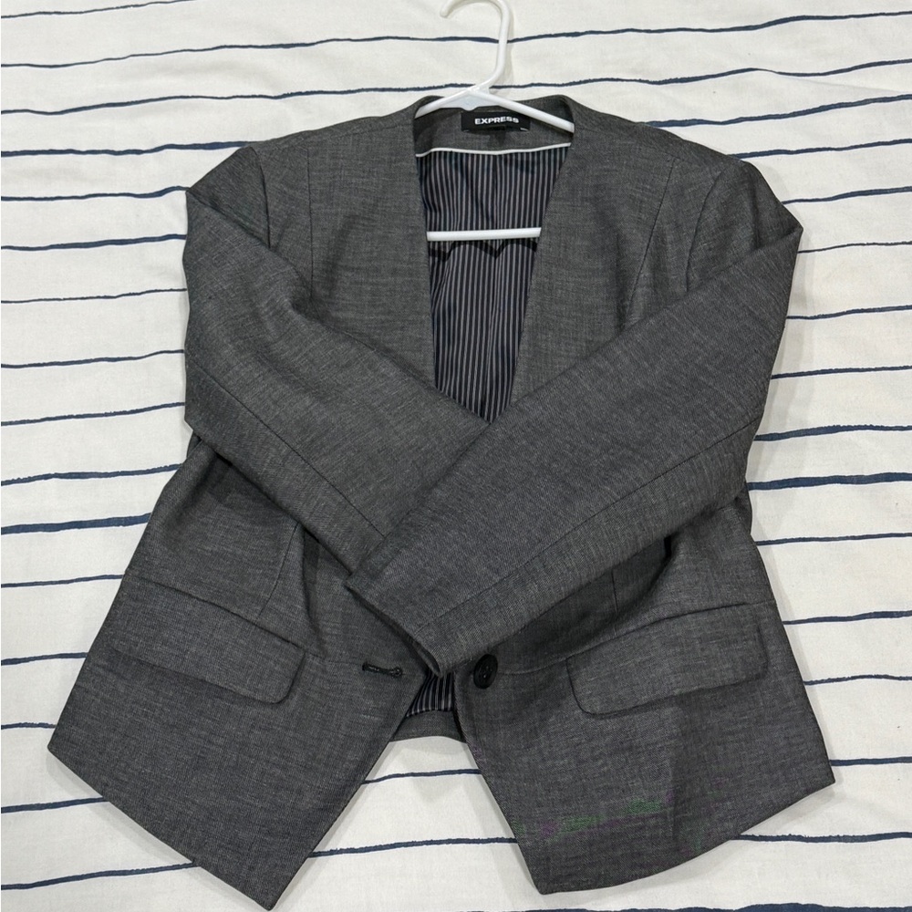 Express Women’s Gray Blazer